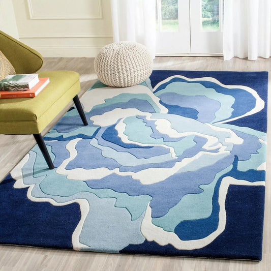 Ivory Valley Handmade Tufted Wool Carpet - Floorshot