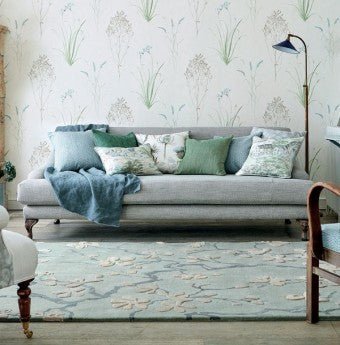 Anthea Tranquil Handmade Tufted Wool Carpet - Floorshot