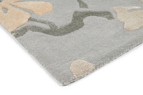 Anthea Tranquil Handmade Tufted Wool Carpet - Corner