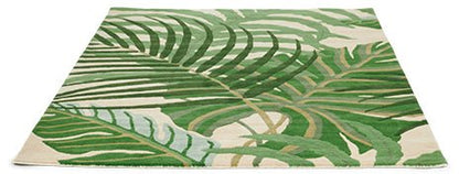 Evergreen Leaf Handmade Tufted Wool Carpet - Floorshot