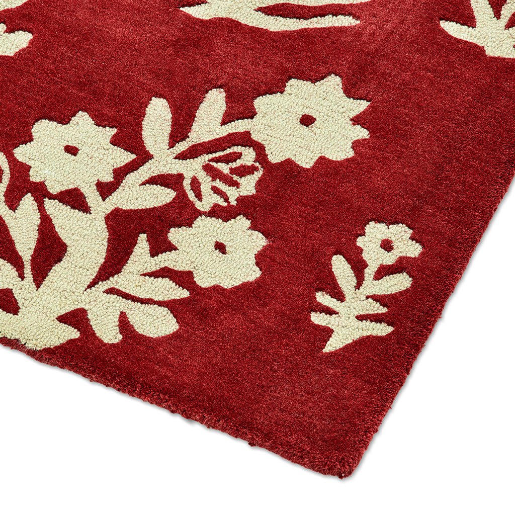 Twilight Arch Handmade Tufted Wool Carpet - Corner