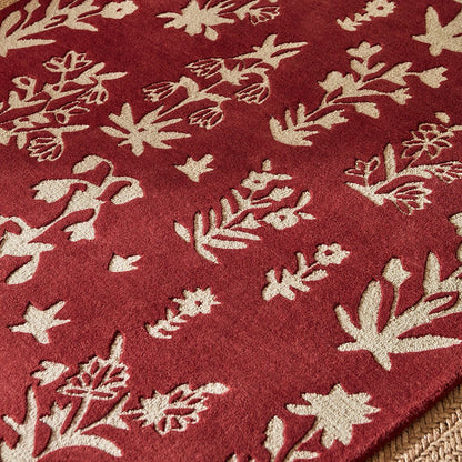 Twilight Arch Handmade Tufted Wool Carpet - CloseUp