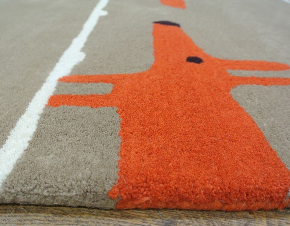 Scion Fox Handmade Tufted Wool Carpet - Corner