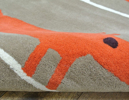 Scion Fox Handmade Tufted Wool Carpet - CloseUp