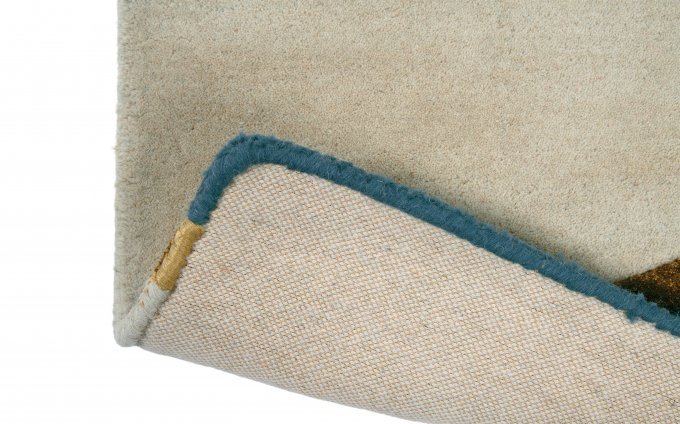 Soft Sahara Handmade Tufted Wool Carpet - Corner