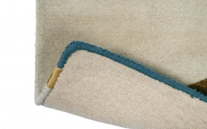 Soft Sahara Handmade Tufted Wool Carpet - Corner