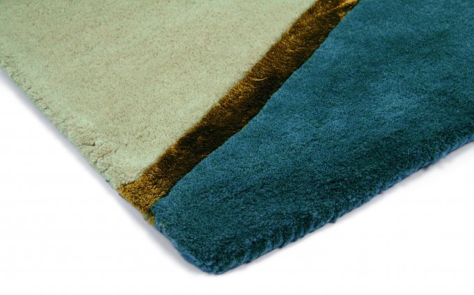 Soft Sahara Handmade Tufted Wool Carpet - Corner