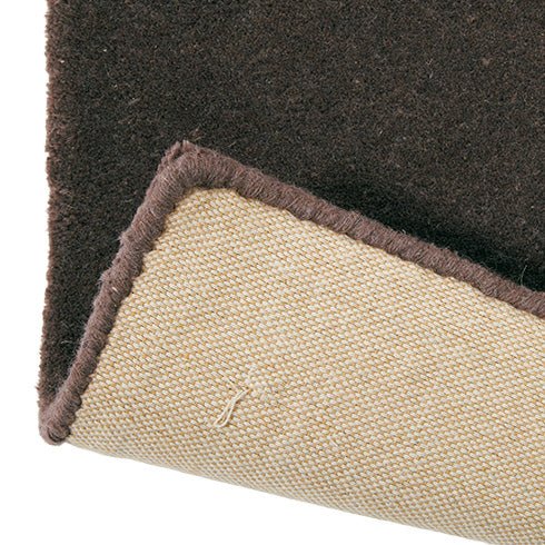 Aubergine Floral Handmade Tufted Wool Carpet - Corner