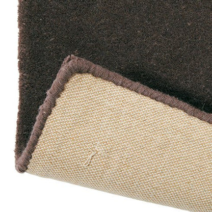 Aubergine Floral Handmade Tufted Wool Carpet - Corner