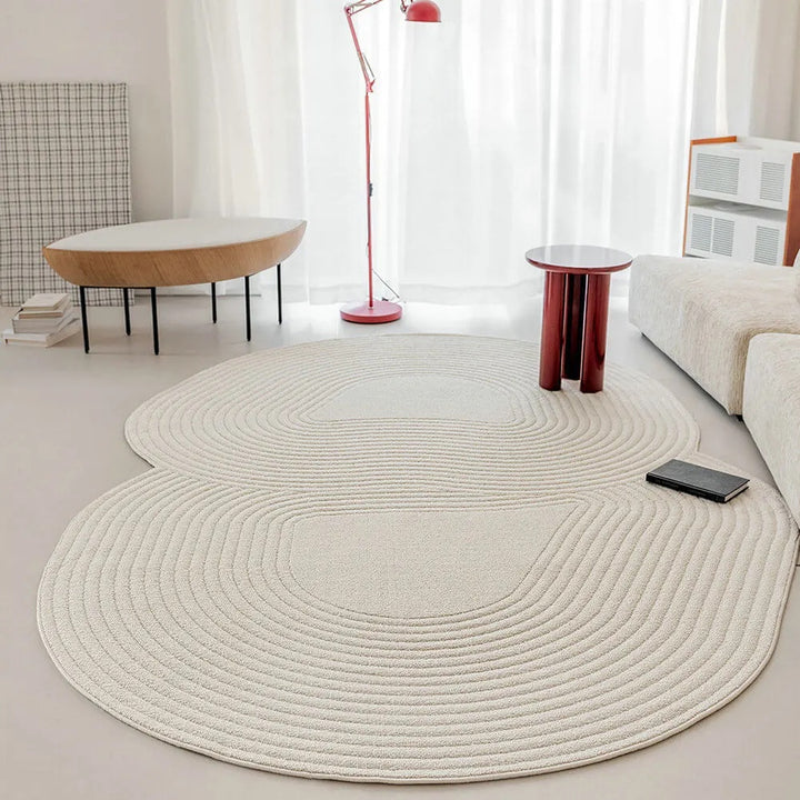 Flowform Zack Handmade Tufted Irregular Shaped Wool Carpet